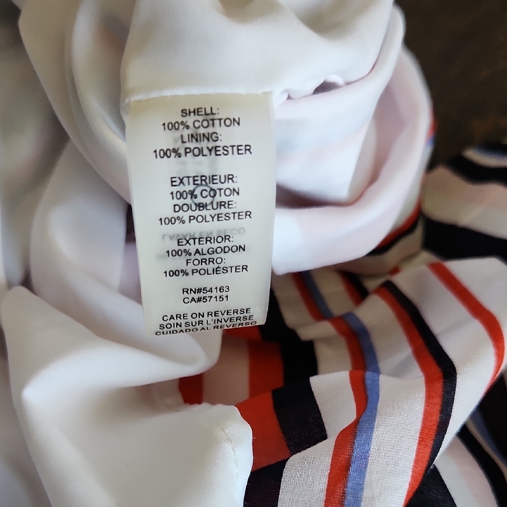 Tommy Hilfiger V-Neck Striped Midi Dress - Red, White & Blue 🇺🇸 - Picture 8 of 10
